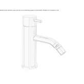 Single lever bidet faucet Marki