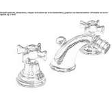 Bidet faucet with individual rosettes Bear