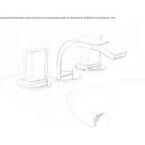 3-hole countertop bidet faucet Oakes