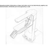 Countertop bidet faucet with one handle Hamdorf