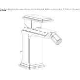 Metal bidet faucet with swivel spout Petina