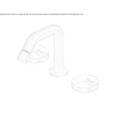 Countertop bidet faucet made of stainless steel Bynum