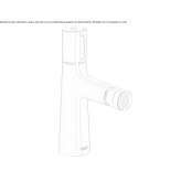 Countertop bidet faucet with one handle Viticuso