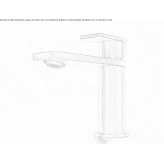 Countertop bidet faucet made of stainless steel Mauer