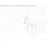 Bidet faucet with swivel spout Tinta