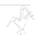 Bidet faucet with swivel spout and single rosettes Uxheim