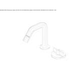 2-hole stainless steel bidet faucet with swivel spout Ovilla
