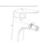 Countertop bidet tap with swivel spout Noja