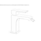 Single lever bidet faucet Lirio