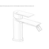 Single-lever bidet faucet with swivel spout Ilford