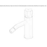 Stainless steel bidet faucet with swivel spout Mislata