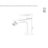 Countertop bidet faucet with one handle Treungen