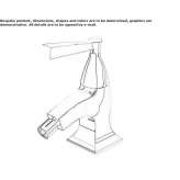 Single-lever countertop bidet faucet with an aerator Zamostea