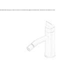 Countertop bidet faucet made of stainless steel Bynum