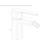 Countertop single-lever bidet faucet with swivel spout Yakutiye