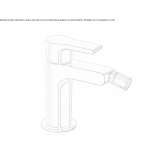 Single lever bidet faucet Ardud