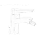 Countertop bidet tap with swivel spout Elmas