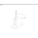1-hole countertop bidet faucet with single handle Kastella