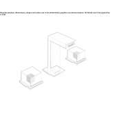 3-hole countertop bidet faucet Kandira