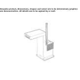 1-hole countertop bidet faucet with single handle Kandira