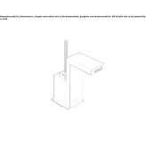 Countertop bidet faucet with one handle Ormeau