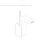 Single-lever bidet faucet without waste Gorodnya