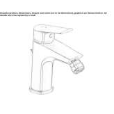 Countertop bidet faucet with one handle Liqenas