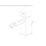 Bidet faucet in chrome-plated brass Selcuklu