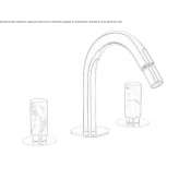 Countertop bidet tap with swivel spout Amposta