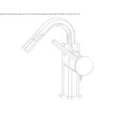 Single-lever bidet faucet with automatic stopper Breo
