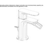 Single-lever bidet faucet with automatic stopper Ruviano
