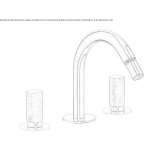3-hole bidet faucet with swivel spout Amposta