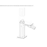 Countertop bidet faucet with automatic stopper Dakota