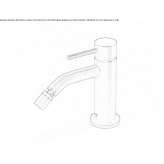 Stainless steel bidet faucet with swivel spout Wendtorf