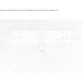 3-hole wall-mounted bidet faucet without cap Syrskoye