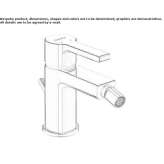 Single lever bidet faucet Niel