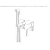 Single-handle wall-mounted bidet faucet with spray Kimmeria