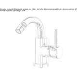 Steel bidet faucet with single handle Kimmeria