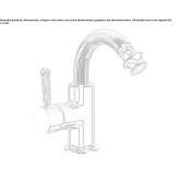 Steel bidet faucet with single handle Bobowo