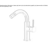 Steel bidet faucet with single handle Kimmeria
