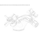 Countertop bidet faucet with automatic stopper Livo