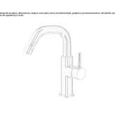 Steel bidet faucet with single handle Kimmeria
