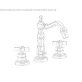 Countertop bidet tap with swivel spout Livo