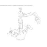 1-hole countertop bidet faucet Livo
