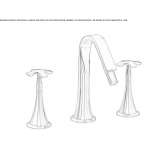 Countertop bidet tap with swivel spout Boztepe