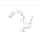 Countertop, single-lever, steel bidet faucet Zalha