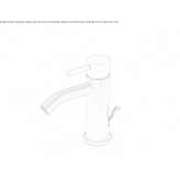 Stainless steel bidet faucet with automatic stopper Luxora