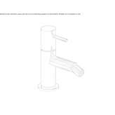 Single lever bidet faucet Coromoro
