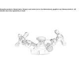 Bateria bidetowa z 1 otworem Okemos