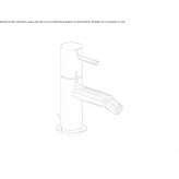 Single lever bidet faucet Coromoro